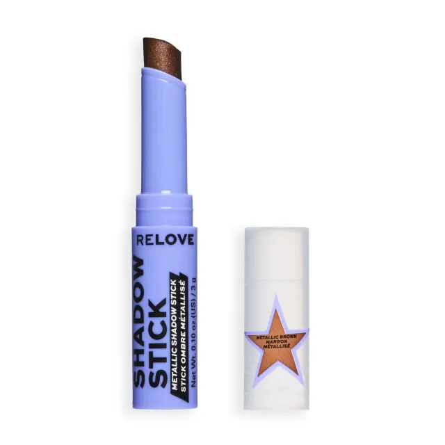 Revolution Relove Shadow Stick fard paupières Metallic Brown scintillant
