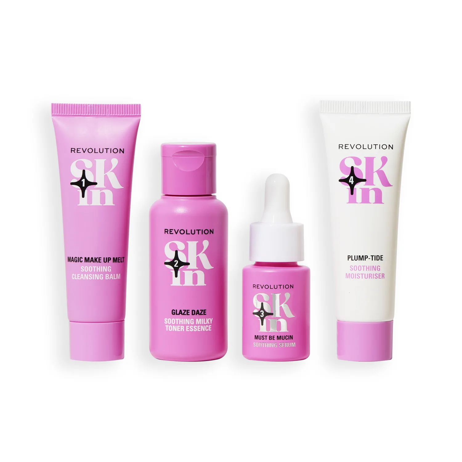 Revolution Skin Go Gentle kit 4 soins peau sensible apaisant