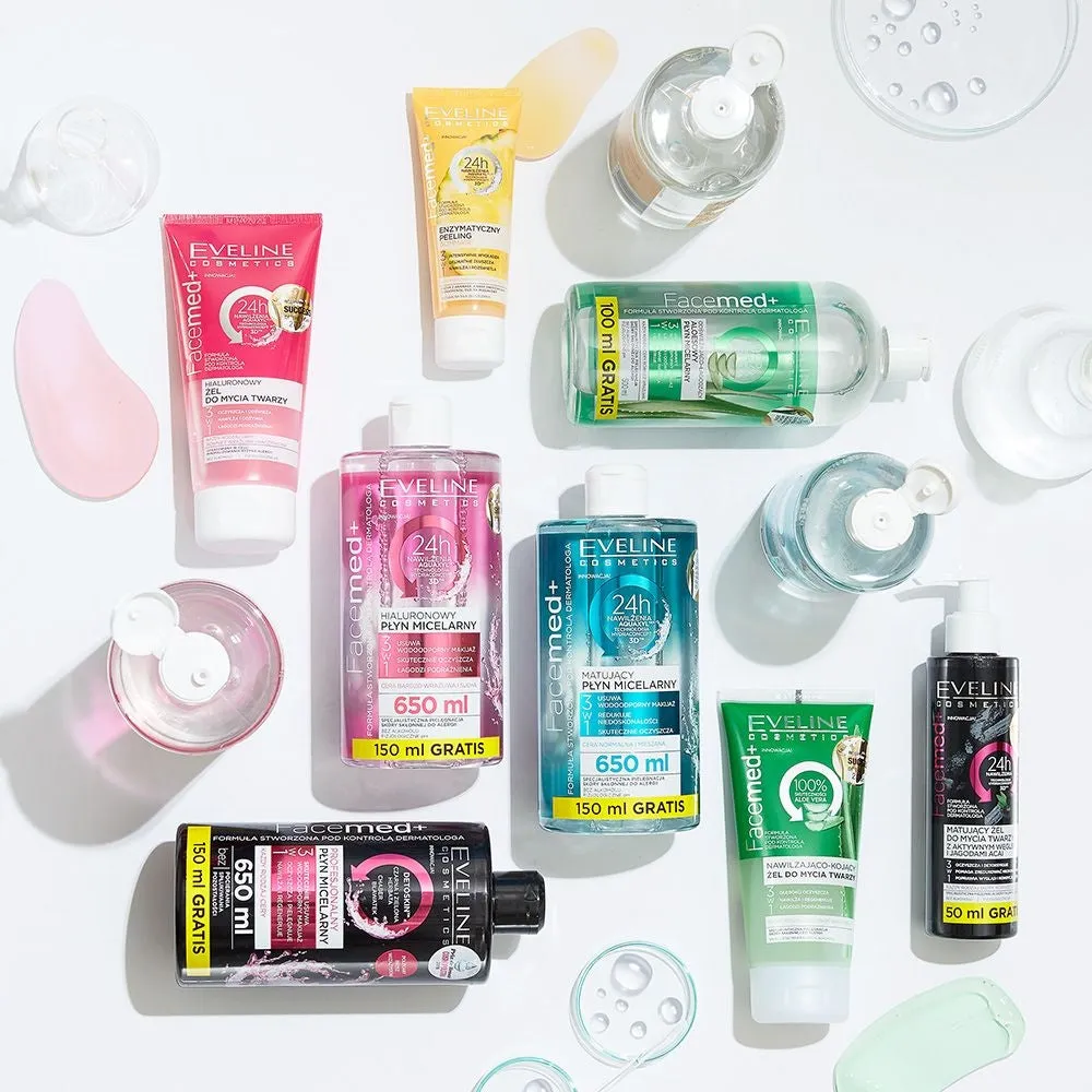 Eveline Facemed+ eau micellaire 3en1 aloe vera apaisante