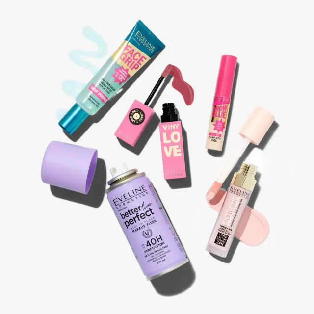 Eveline Viral Makeup coffret 5 soins teint lèvres sourcils longue tenue
