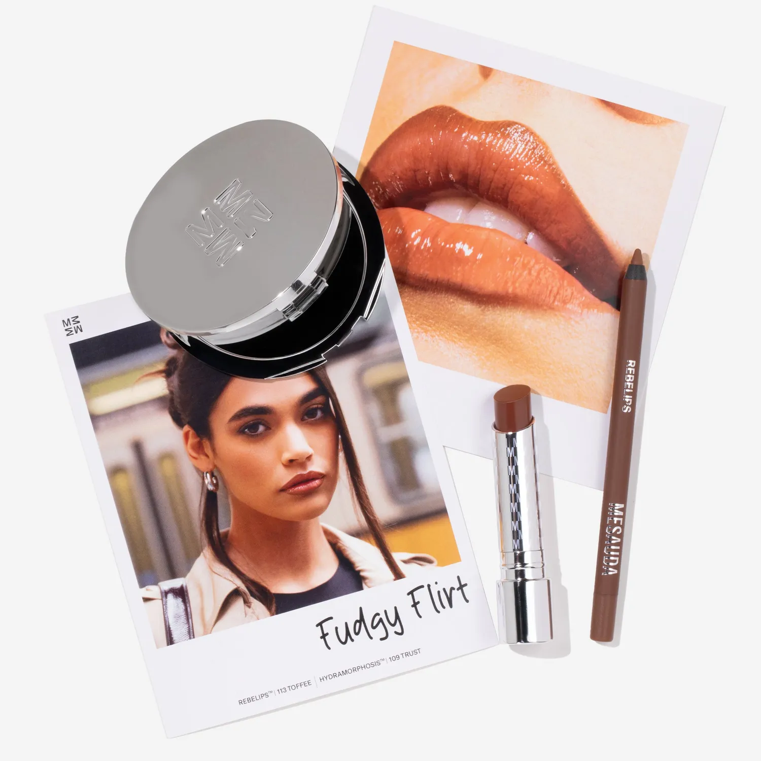 Mesauda Ultimate Lip Combo kit lèvres Fudgy Flirt marron nude