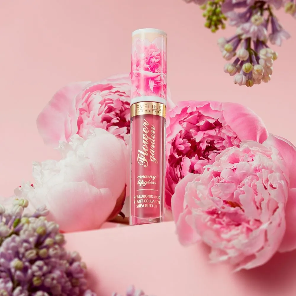 Eveline Flower Garden gloss lèvres crémeux vegan nourrissant