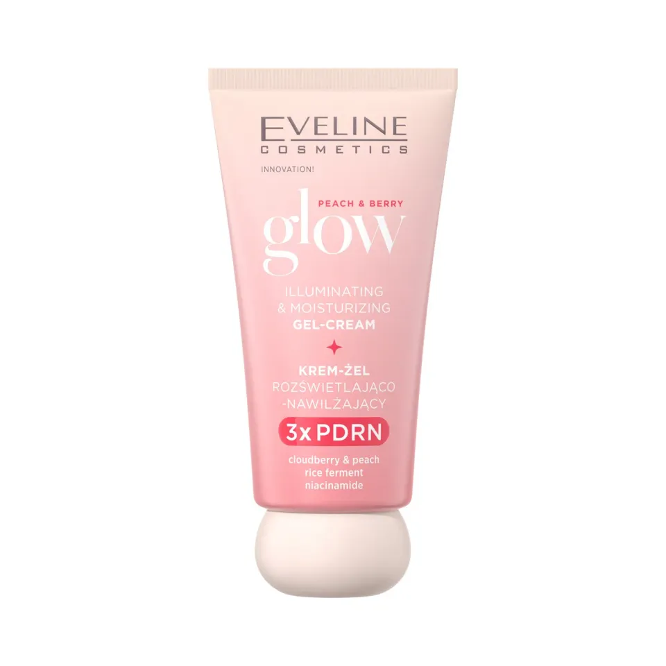 Eveline Peach & Berry Glow crème-gel hydratant éclat PDRN