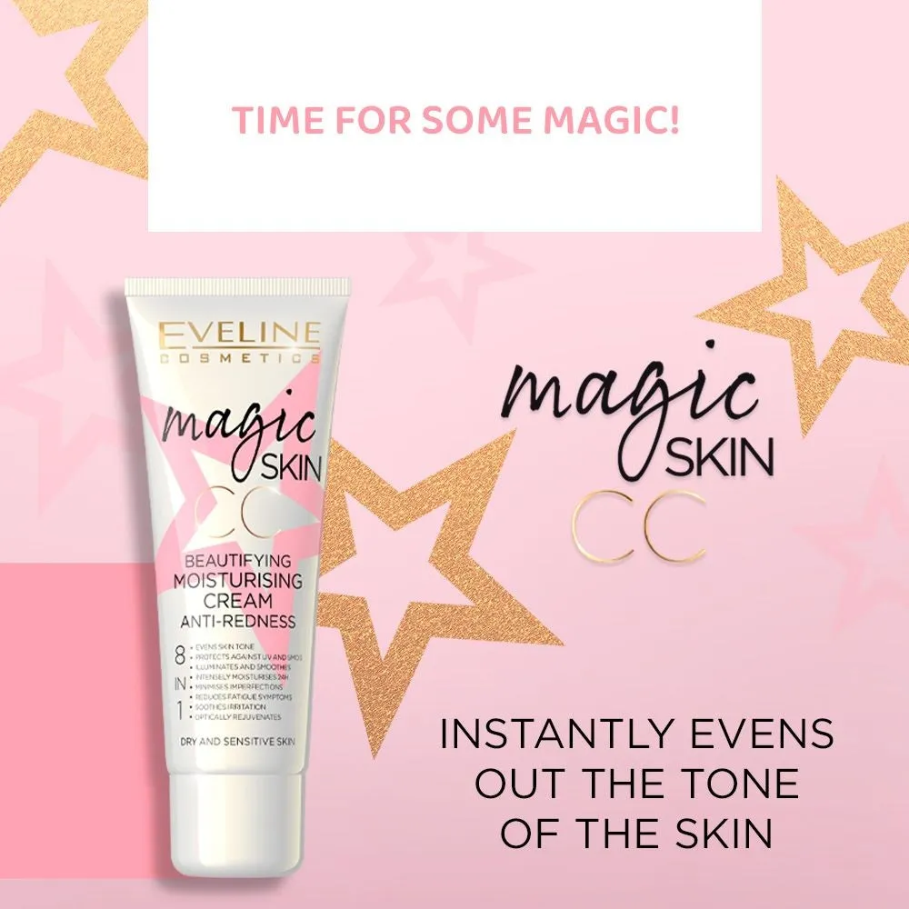 Eveline Magic Skin CC 8en1 crème anti-rougeurs hydratante