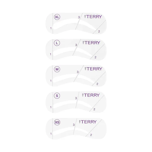 By Terry Tool-Expert pochoirs sourcils 5 formes réutilisables
