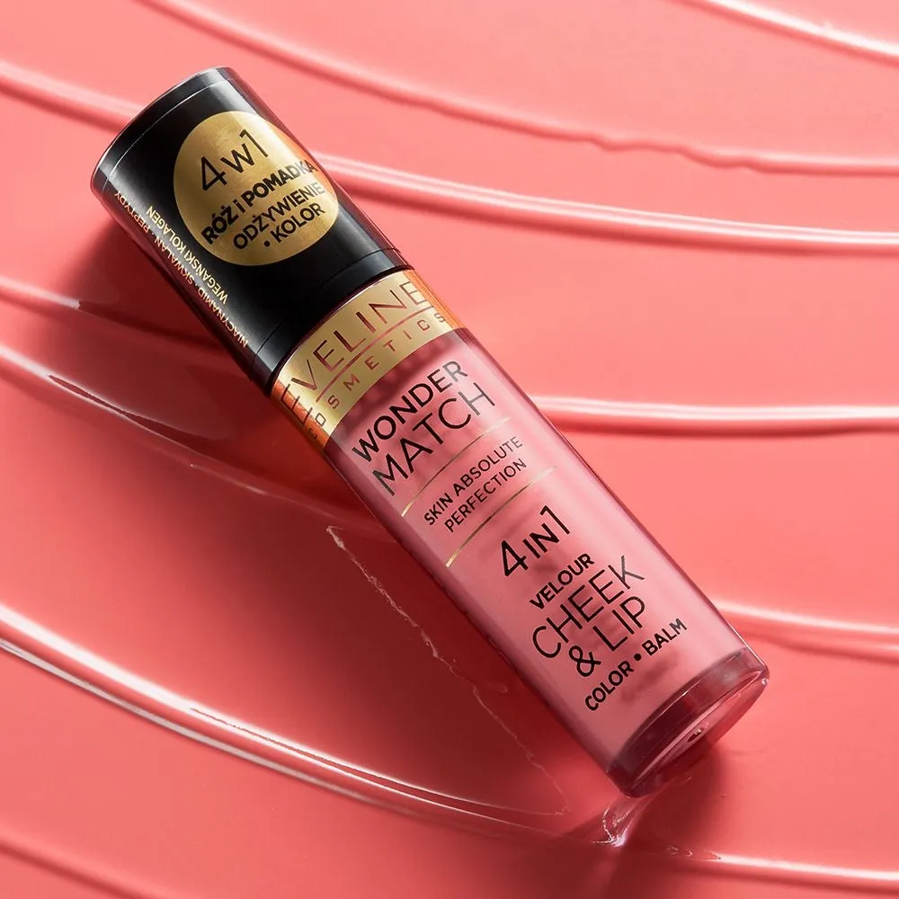 Eveline Wonder Match blush liquide 2en1 lèvres et joues satiné