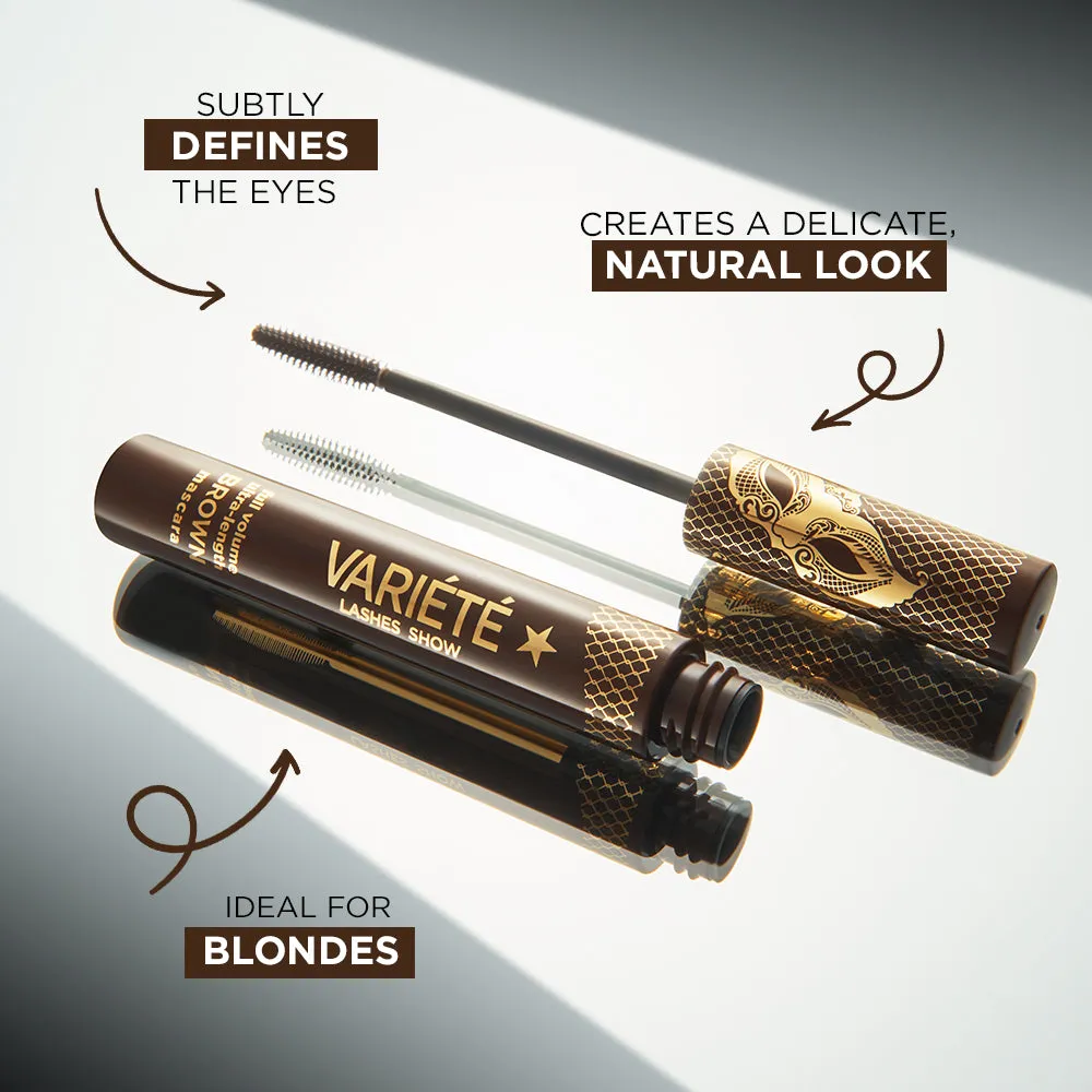 Eveline Cosmetics Variété mascara volume longueur marron