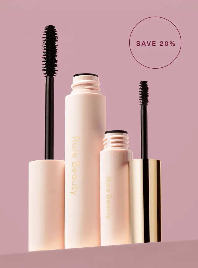 Rare Beauty duo mascara Perfect Strokes et gel sourcils
