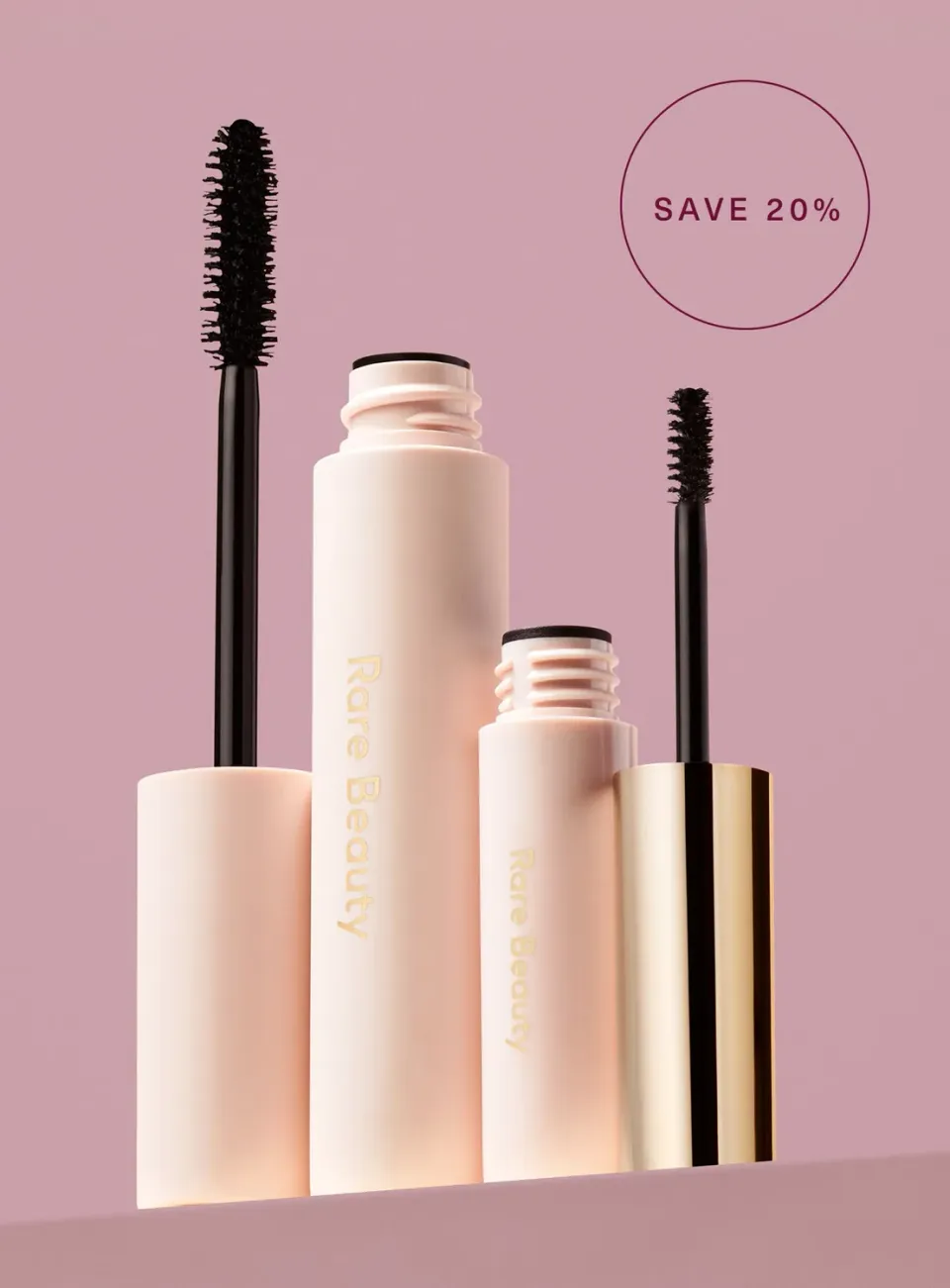 Rare Beauty duo mascara Perfect Strokes et gel sourcils
