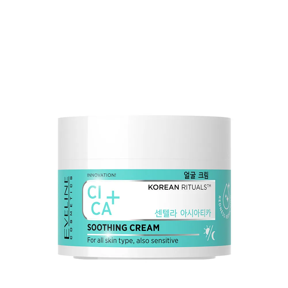 Eveline Korean Rituals Cica+ crème visage apaisante peaux sensibles