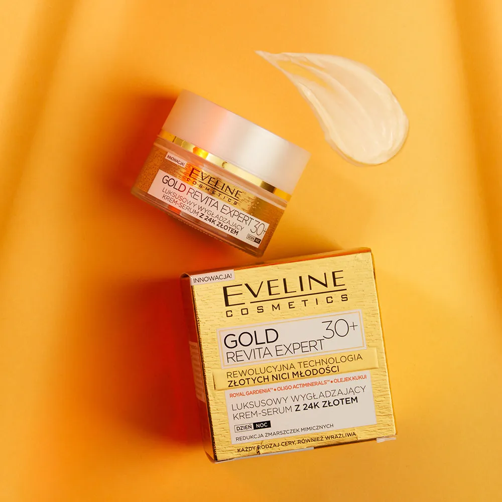 Eveline Gold Lift Expert crème-sérum lissante 30+ jour nuit