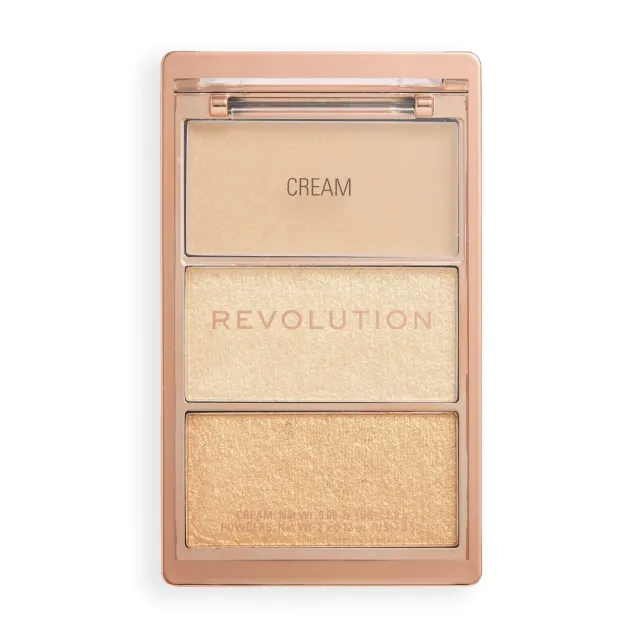 Revolution Highlight Icon palette highlighter Rosy Gold Glow trio