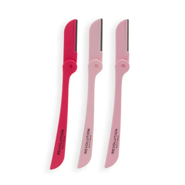Revolution Dermaplaning Set rasoir visage duvet lot 3