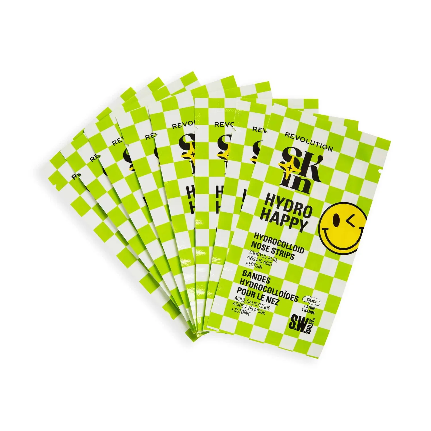 Revolution x S.W. Smiley Hydro Happy patchs nez x8 purifiant