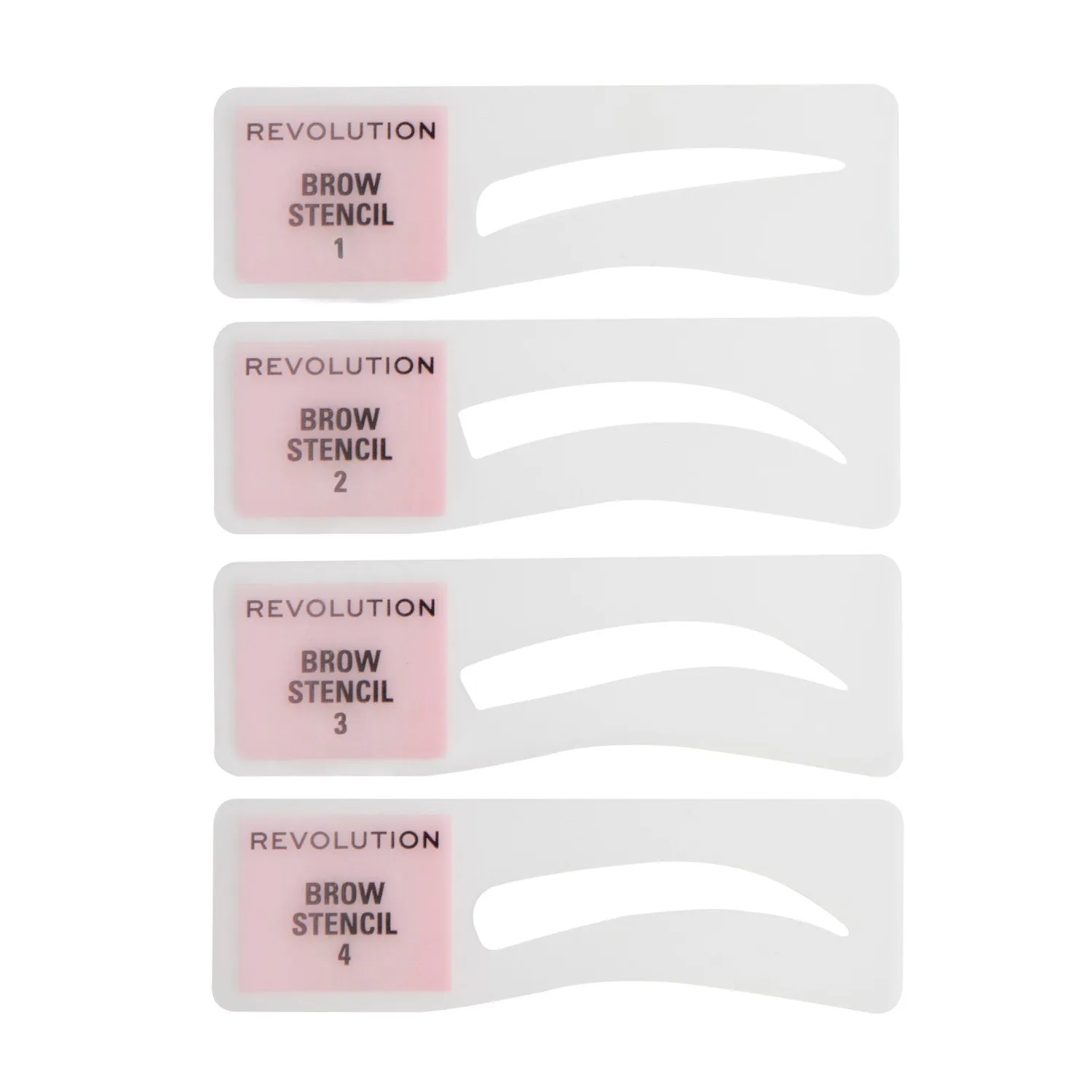Revolution Stamp Go kit sourcils Dark Brown poudre pochoirs