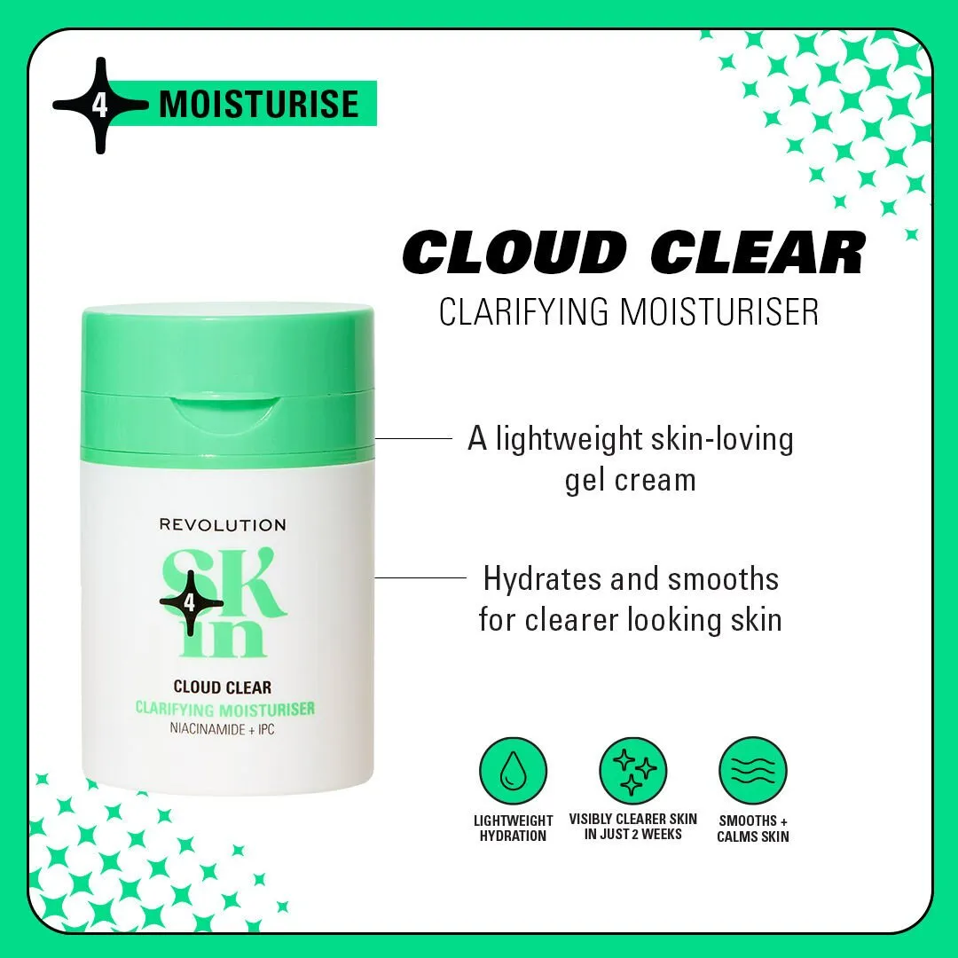 Revolution Skin Cloud Clear crème gel Niacinamide IPC peau grasse