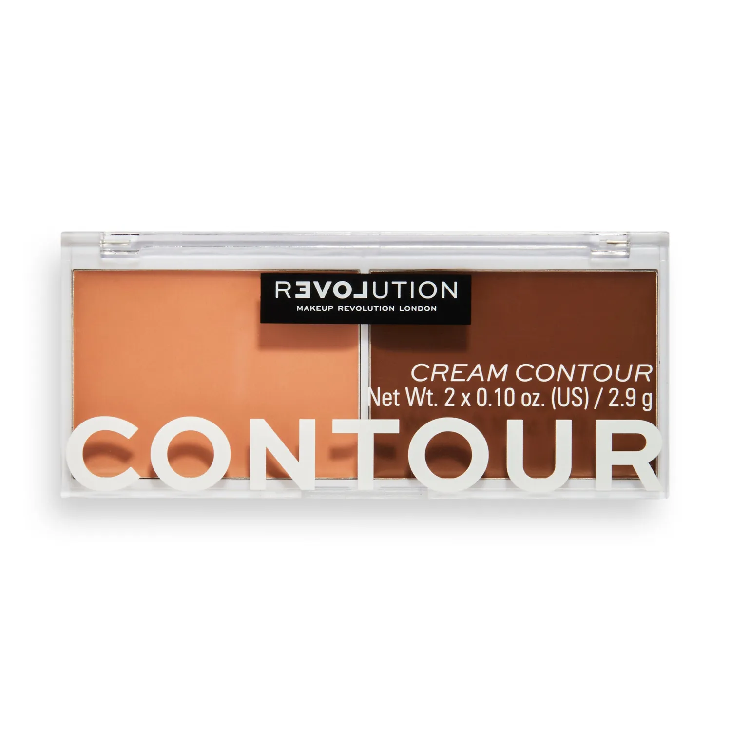 Revolution Relove Cream Contour Duo palette teint Medium mat