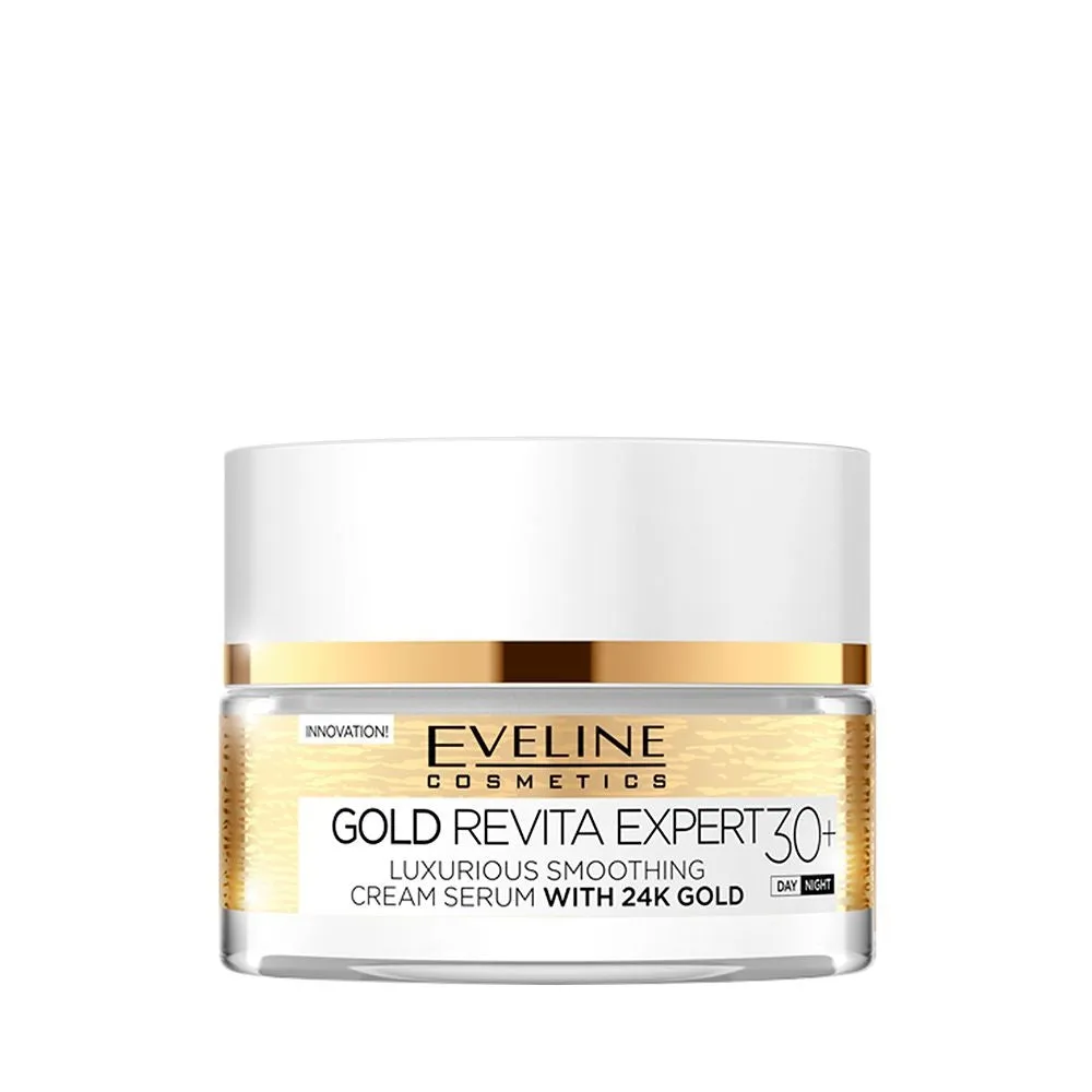 Eveline Gold Lift Expert crème-sérum lissante 30+ jour nuit