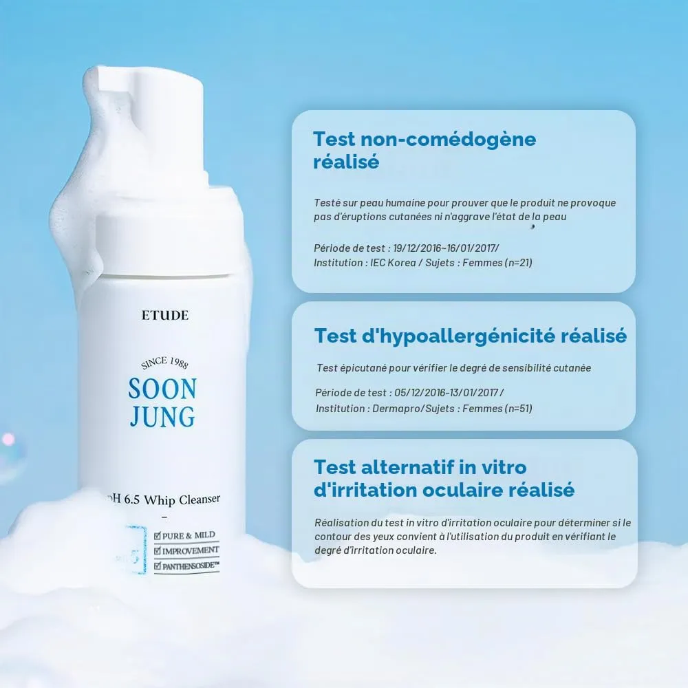 Etude House Soonjung pH 6.5 nettoyant visage whip 150 ml