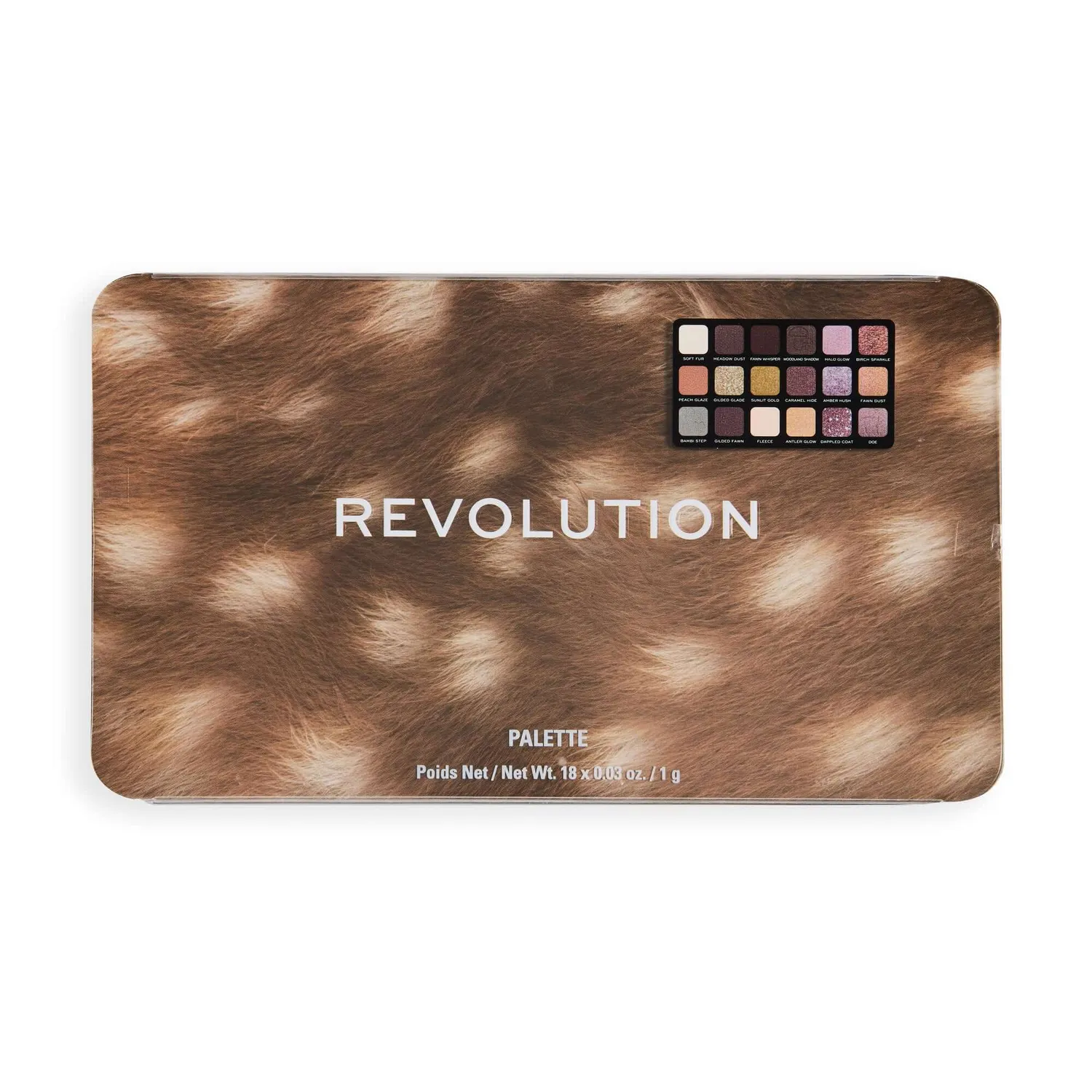 Revolution Forever Flawless Doe Eyes palette fards à paupières neutres chauds
