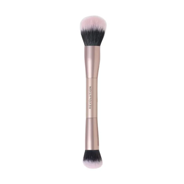 Revolution Cheek Chisel Blush & Bronze pinceau double embout