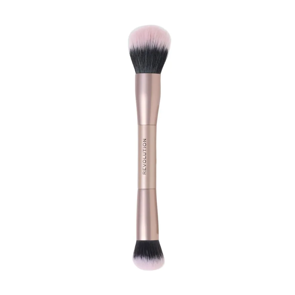 Revolution Cheek Chisel Blush & Bronze pinceau double embout