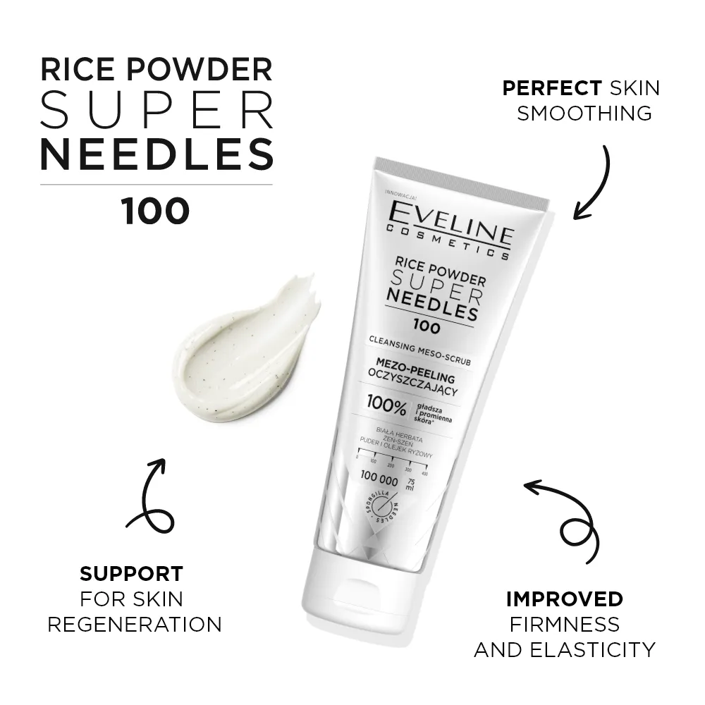 Eveline Super Needles Rice Powder 100 gommage nettoyant riz