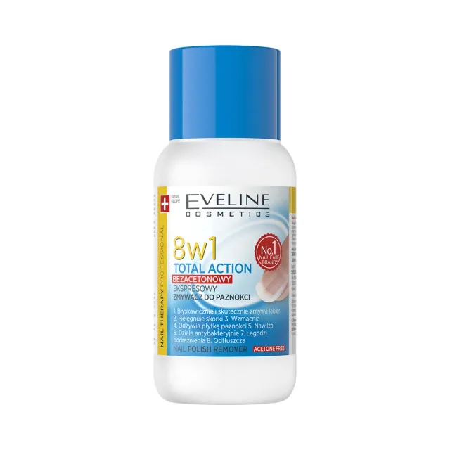 Eveline Total Action 8v1 dissolvant sans acétone