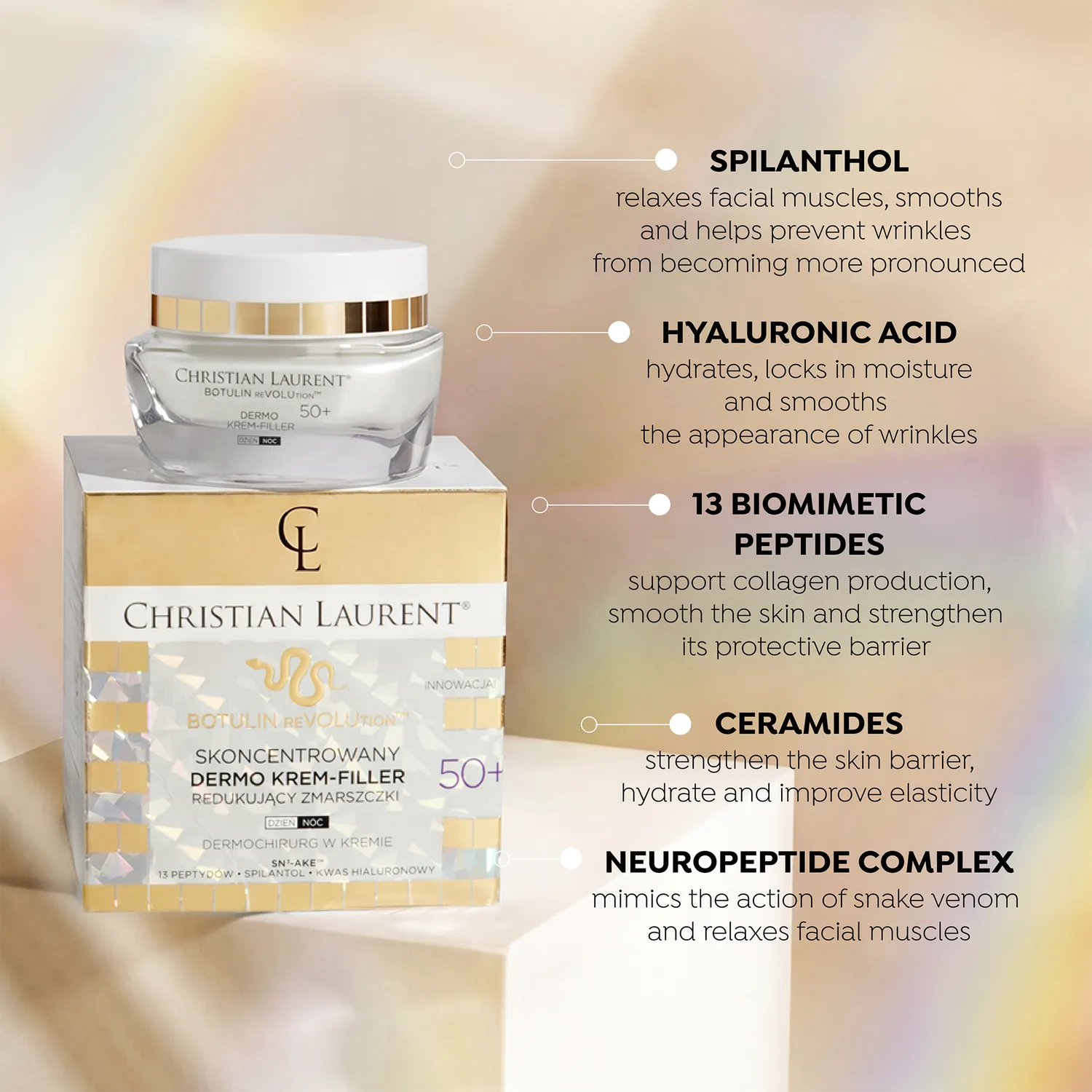 Eveline Christian Laurent Botulin crème visage 50+ anti-rides