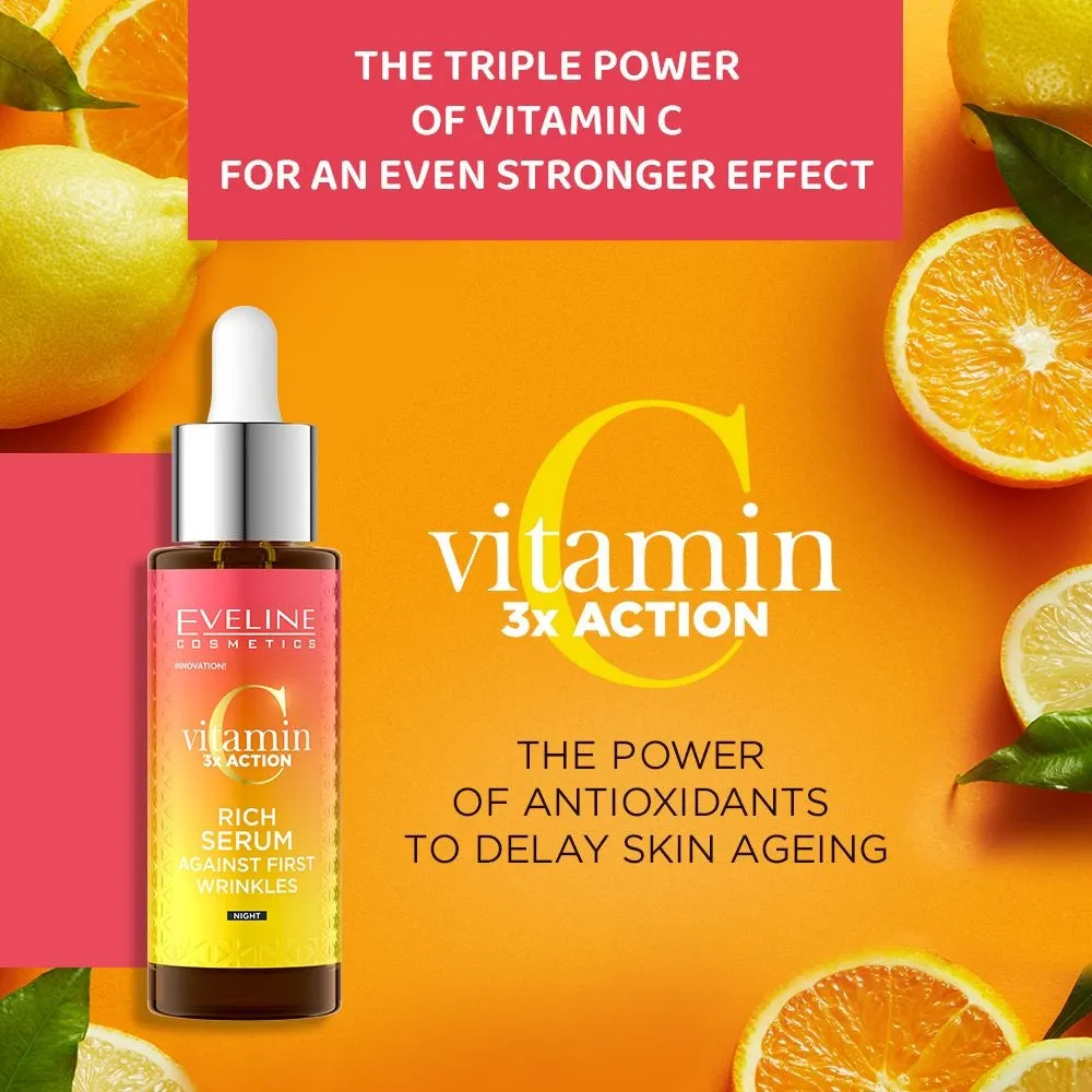 Eveline Cosmetics Vitamin C 3x Action sérum premières rides