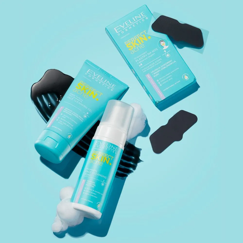 Eveline Perfect Skin Acne mousse nettoyante brosse anti-imperfections