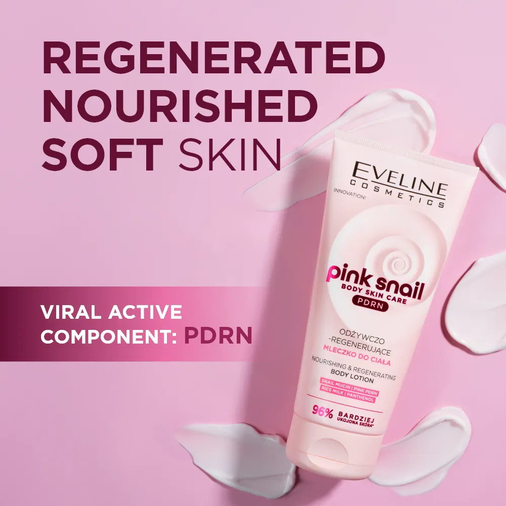 Eveline Pink Snail lait corps nourrissant régénérant