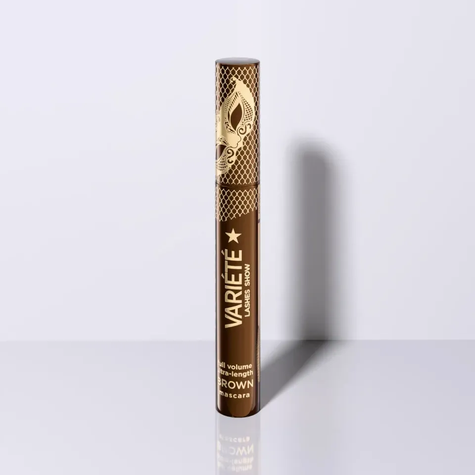 Eveline Cosmetics mascara volume longueur marron brosse silicone