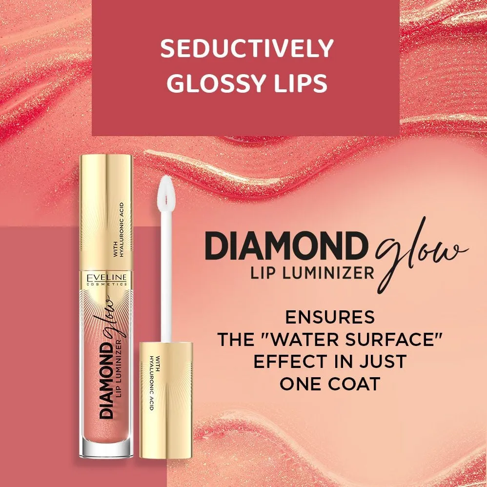 Eveline Diamond Glow gloss hyaluronique 11 rose nude