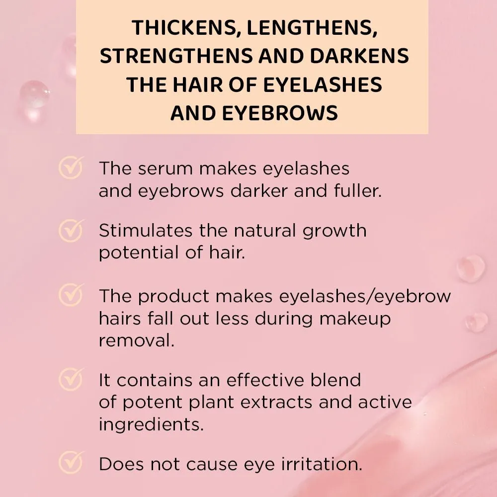 Eveline SOS Lash Booster sérum cils sourcils multipeptide