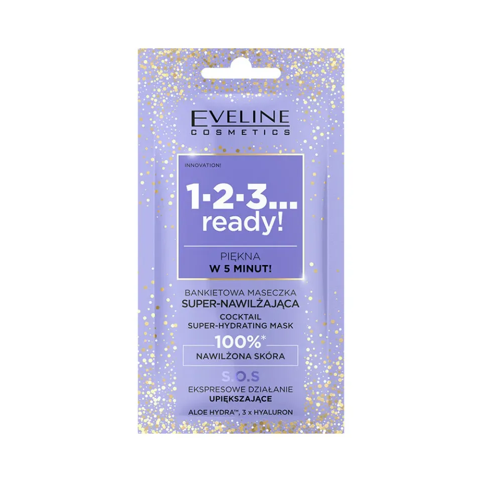 Eveline 1.2.3 Ready masque visage hydratant cocktail 5min