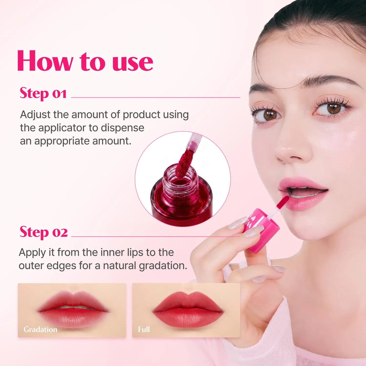 Etude House Dear Darling encre lèvres cerise Ade 21AD