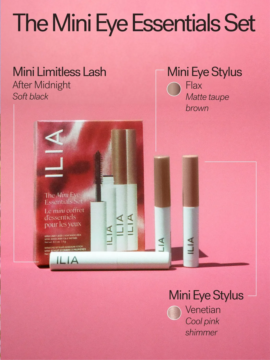 Ilia Mini Eye Essentials Set coffret regard mini