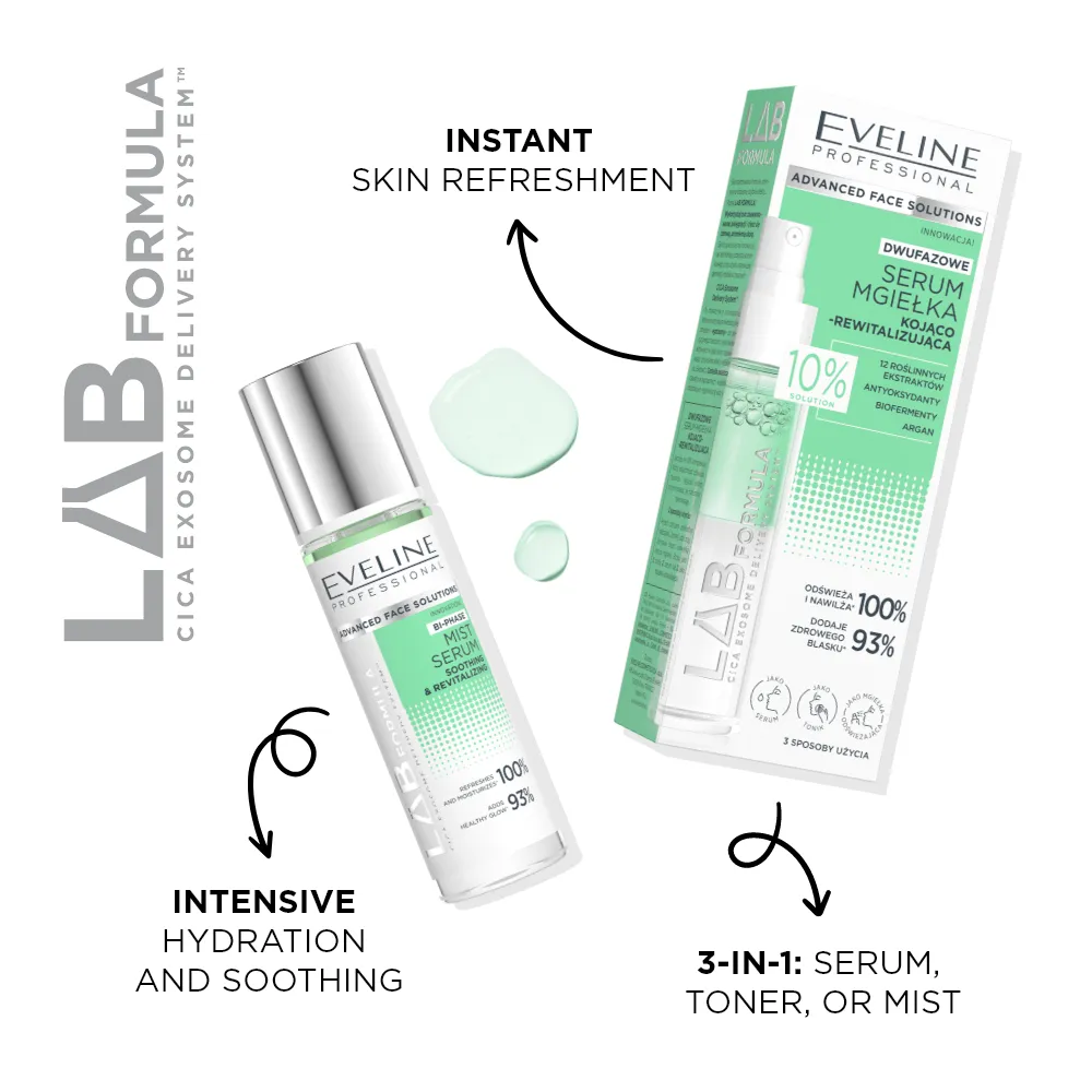 Eveline Lab Formula brume sérum biphasée apaisante