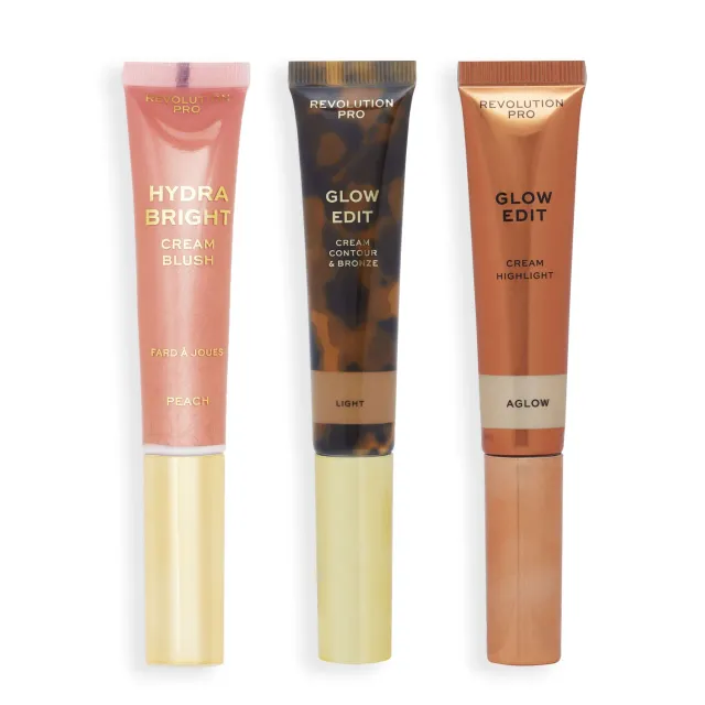 Revolution Pro Cream Face Wand Trio sticks teint Medium sculptant
