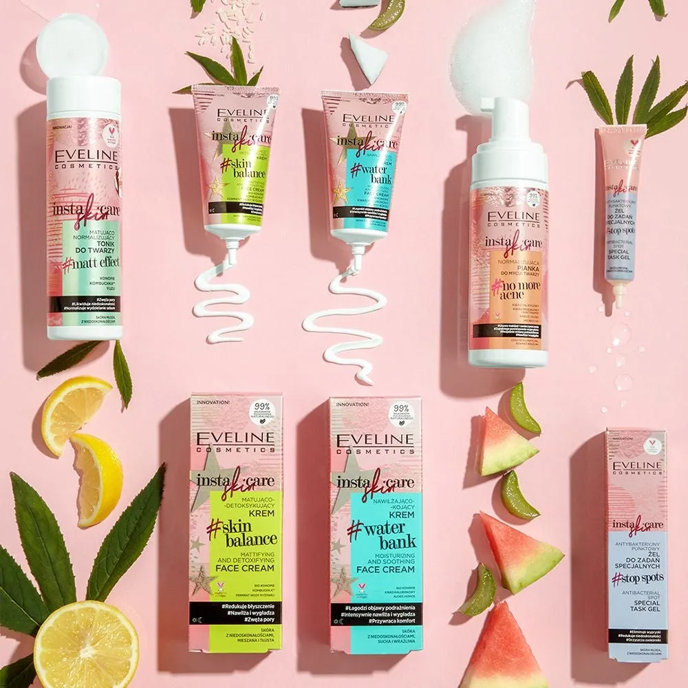 Eveline Insta Skin Care mousse nettoyante peaux grasses
