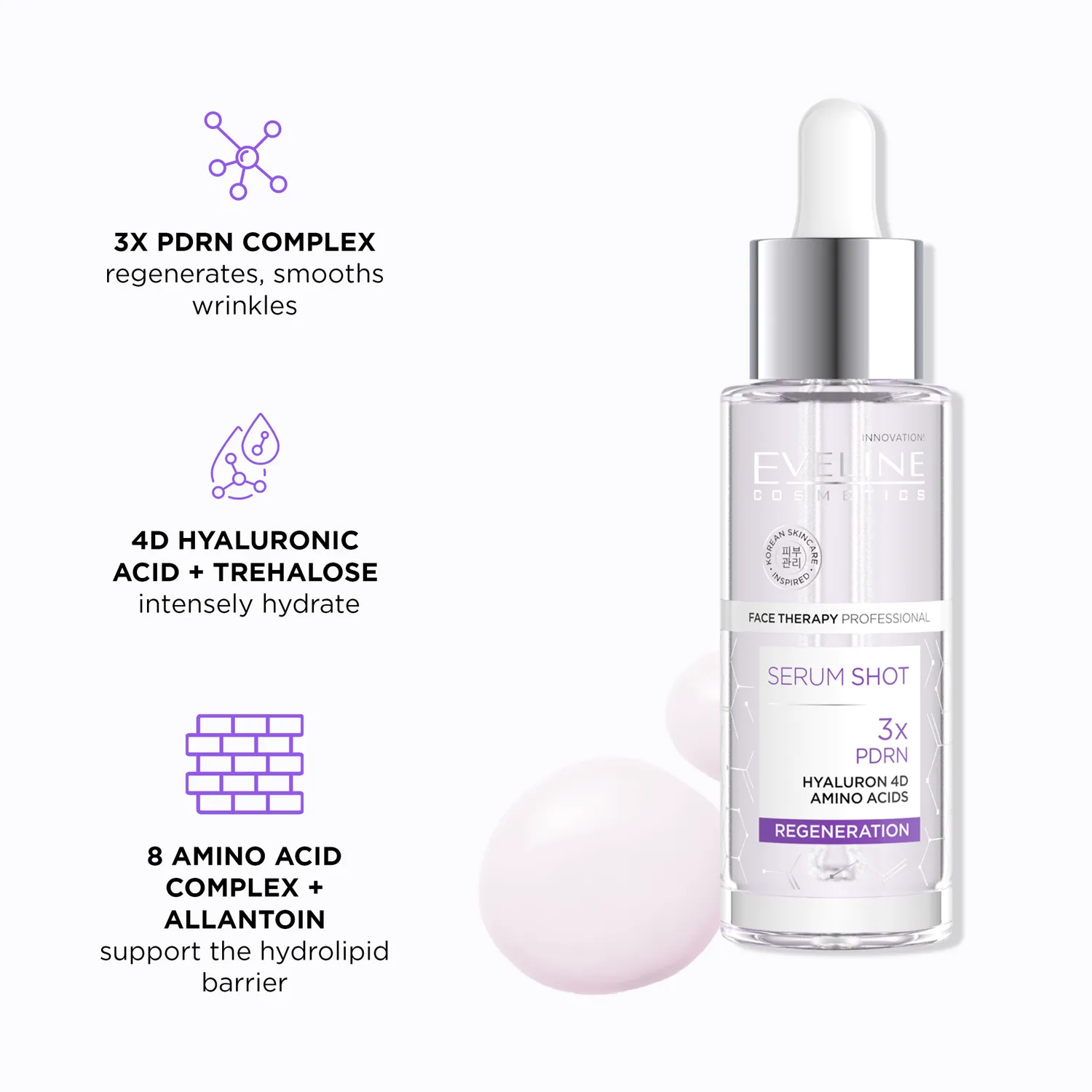 Eveline Face Therapy Serum Shot 3x PDRN serum regenerant