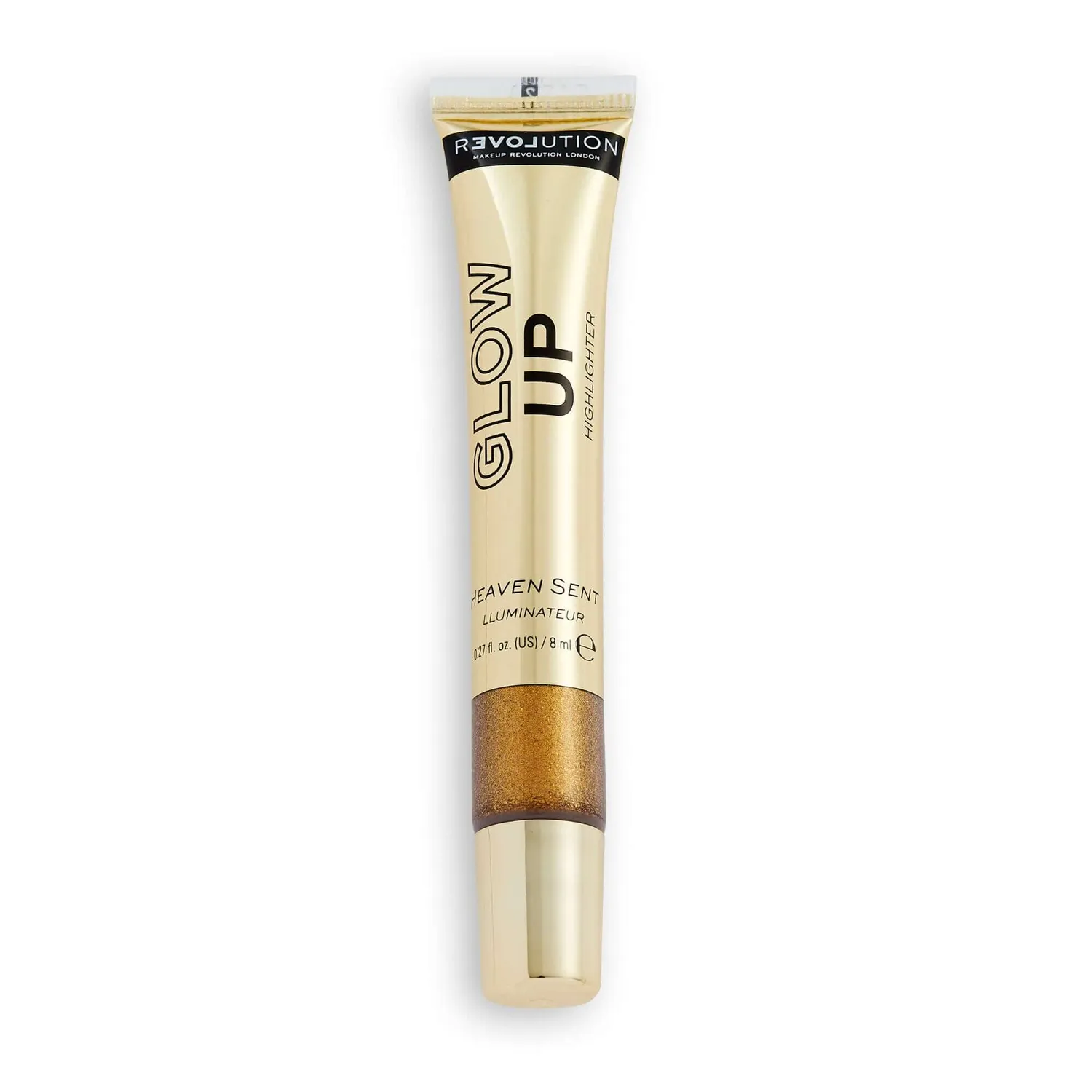 Revolution Relove Glow Up enlumineur liquide Glow Getta doré rosé