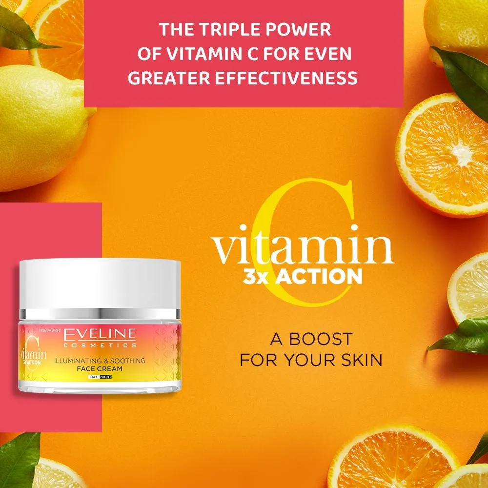 Eveline Vitamin C 3x Action crème visage illuminatrice apaisante