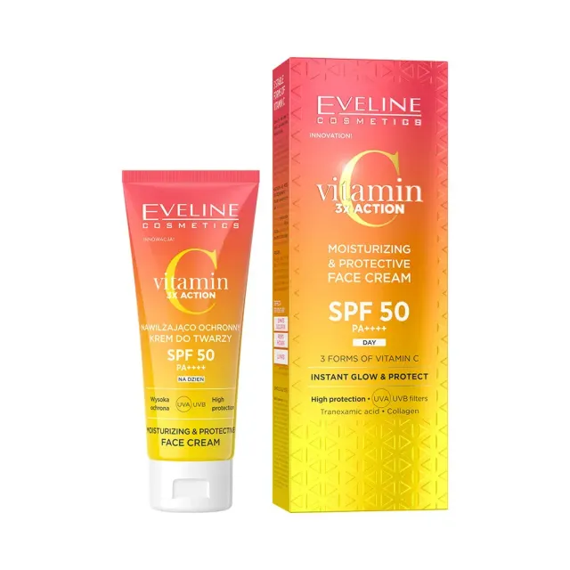 Eveline Vitamin C 3x Action crème visage SPF 50 hydratante