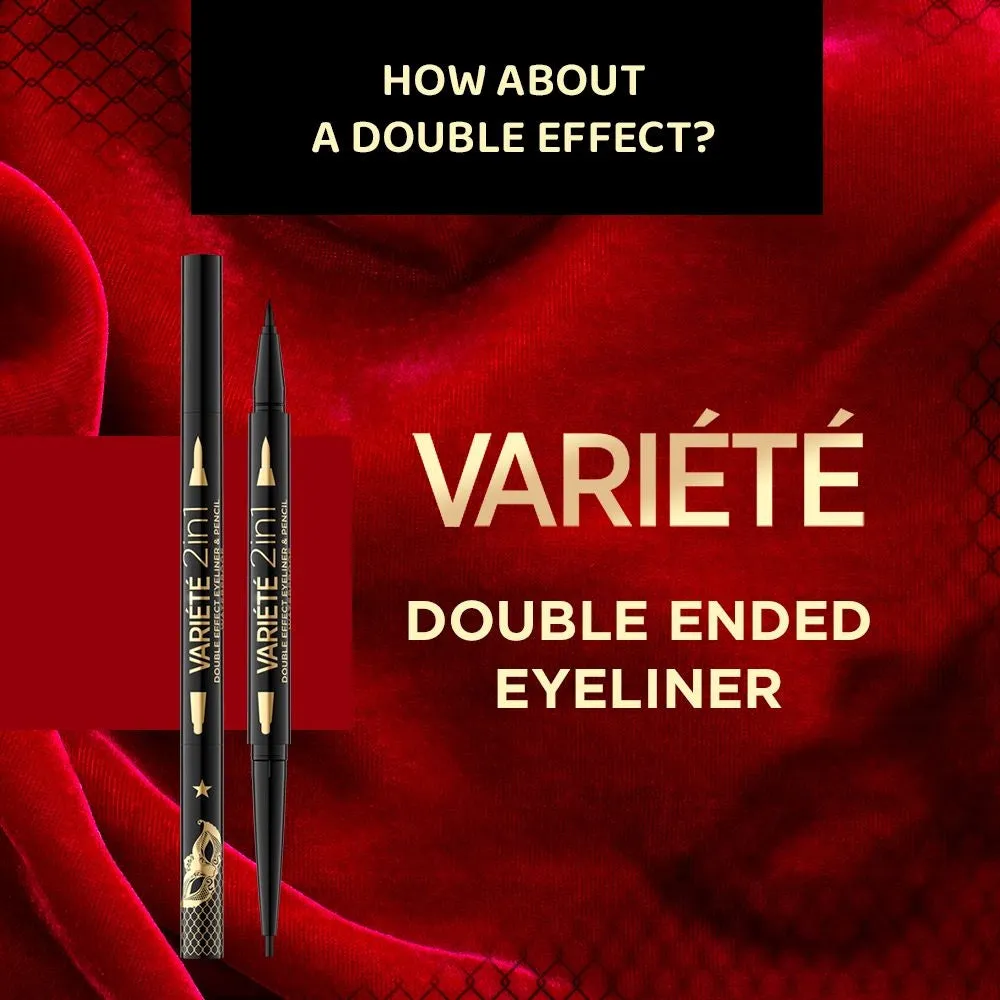 Eveline Variete Double Effect eyeliner 2en1 waterproof