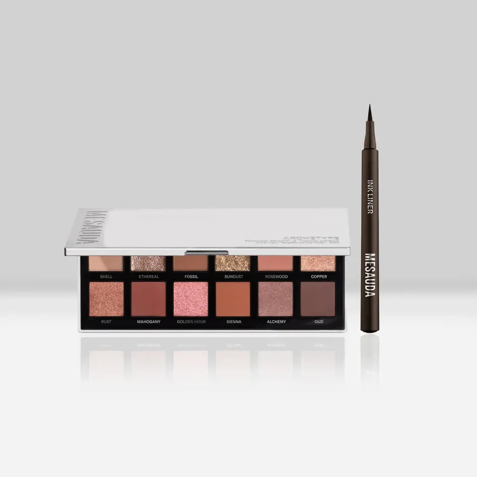 Mesauda Archetype II + Ink Liner Brownie kit regard 12 fards