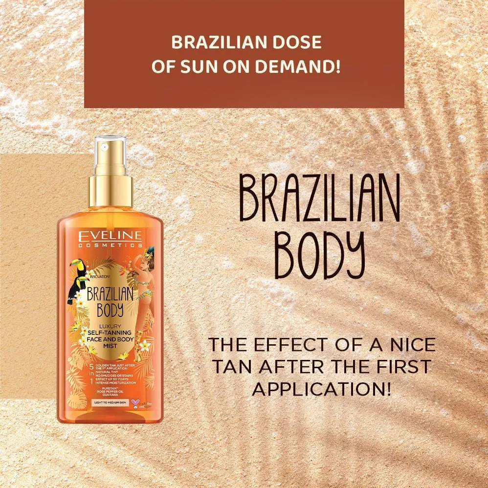 Eveline Cosmetics Brazilian Body brume autobronzante visage et corps