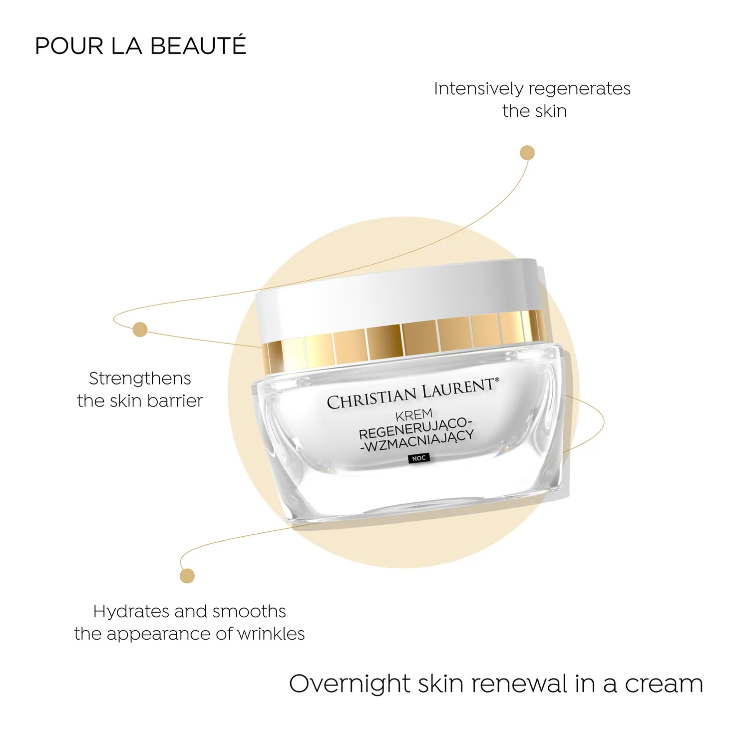 Eveline Cosmetics Christian Laurent crème nuit régénérante raffermissante