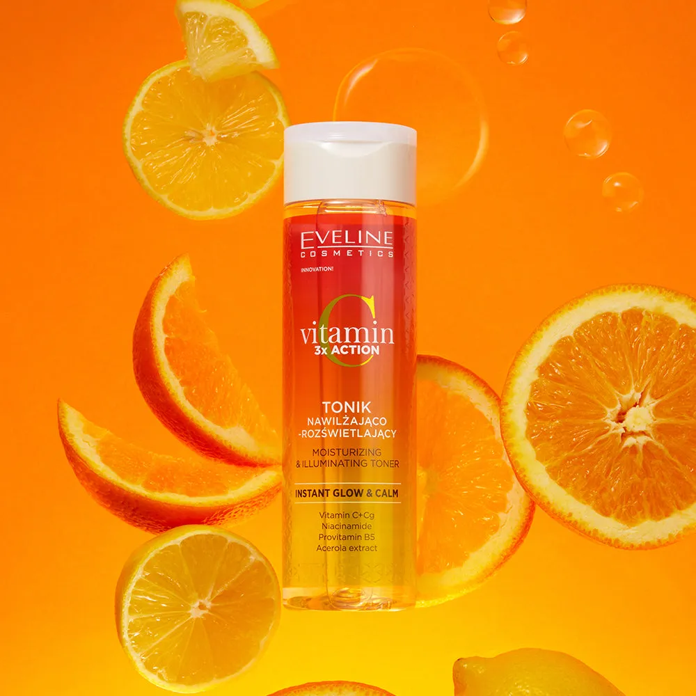 Eveline Vitamin C 3x Action lotion tonique éclat hydratante